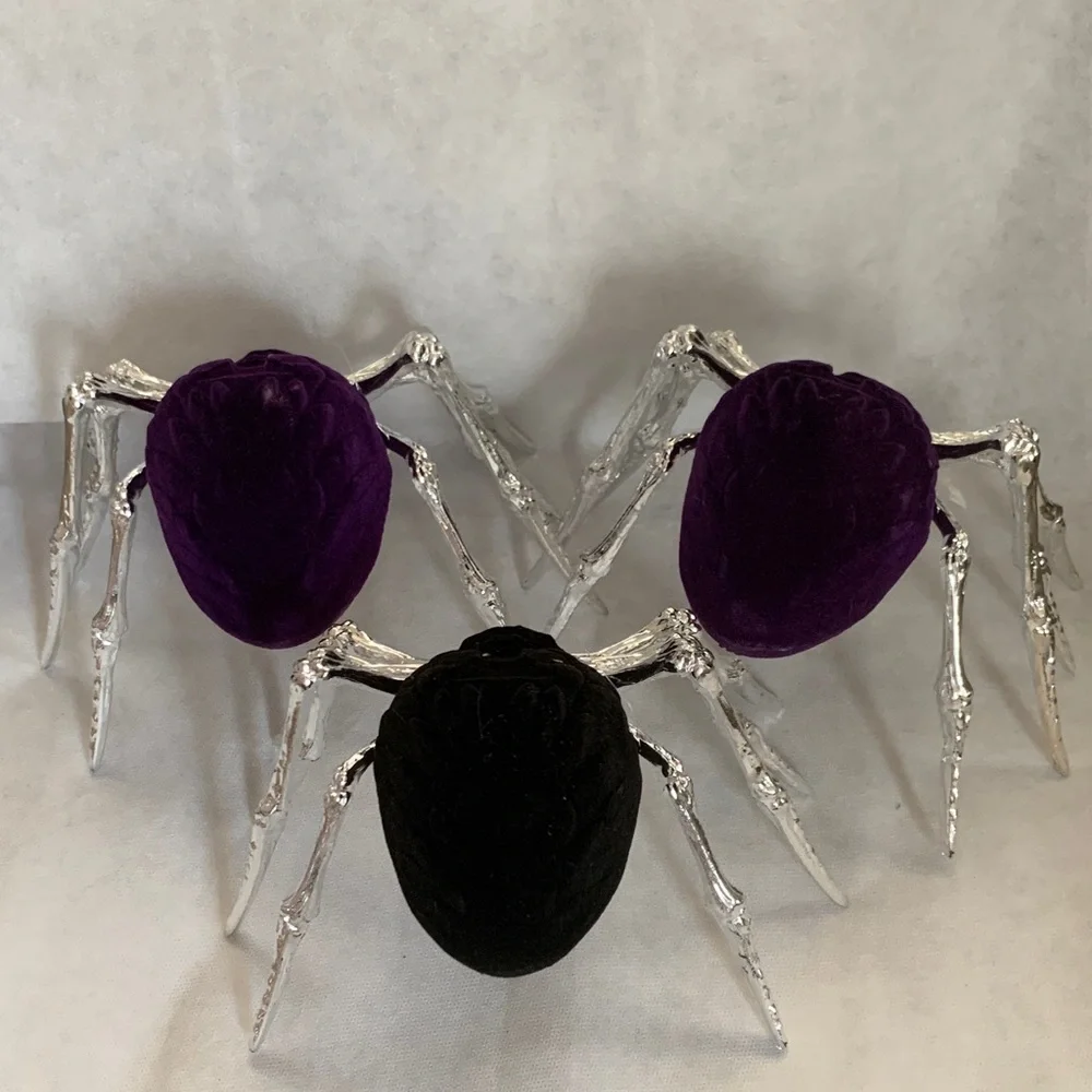 Set of 3 Spider Decorations